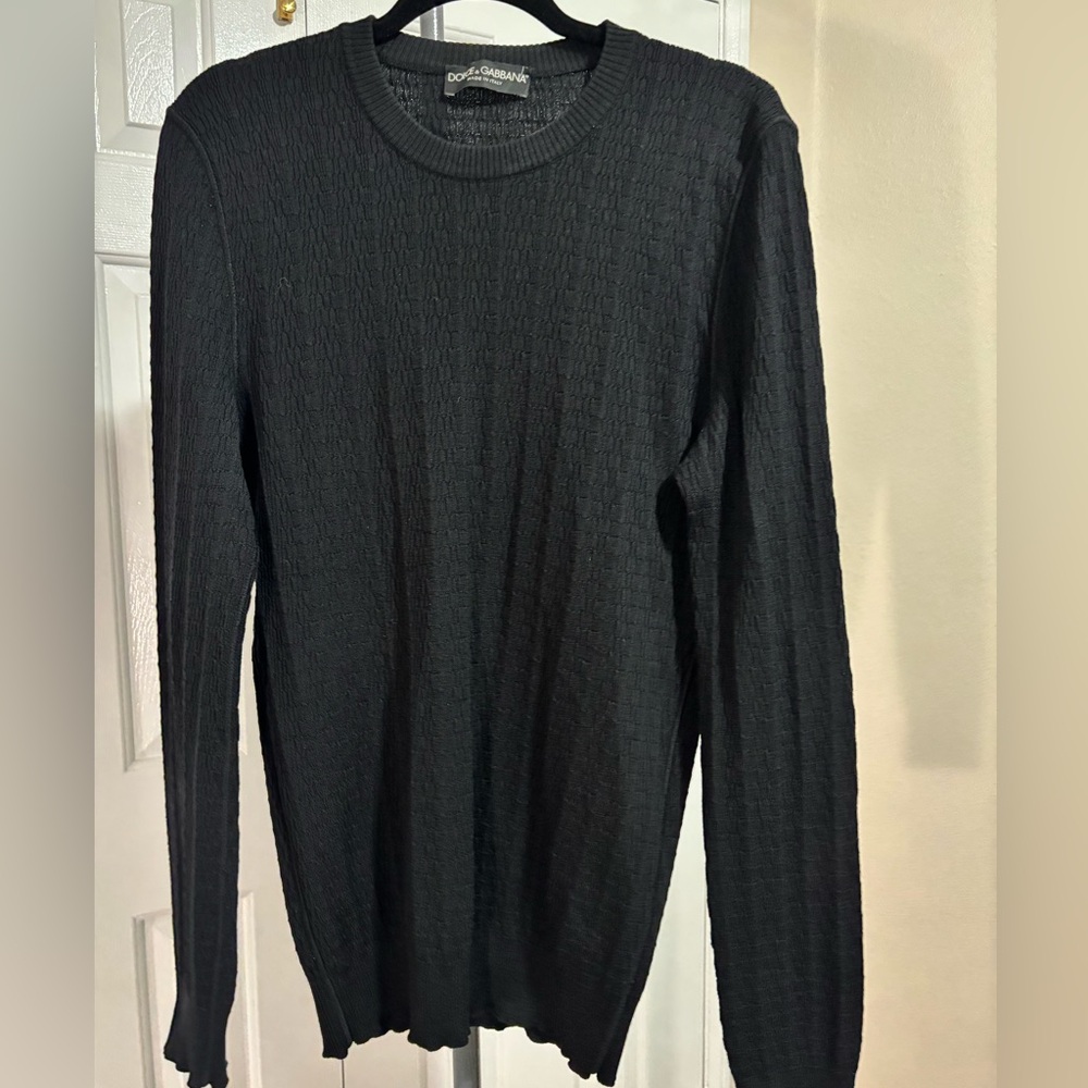 Dolce & Gabbana Black Knit Pullover